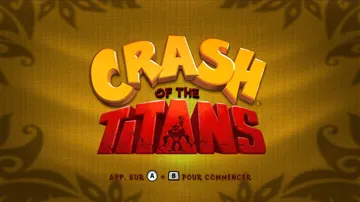 Crash of the Titans screen shot title